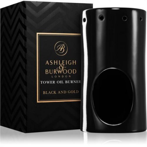 Ashleigh & Burwood London Black and Gold ceramic aroma lamp