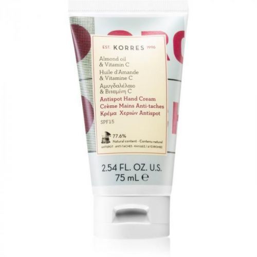 Korres Almond Oil & Vitamin C Anti-Hyperpigmentation Hand Cream SPF 15 75 ml