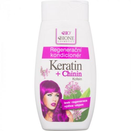 Bione Cosmetics Keratin + Chinin Regenerating Conditioner for Hair 260 ml
