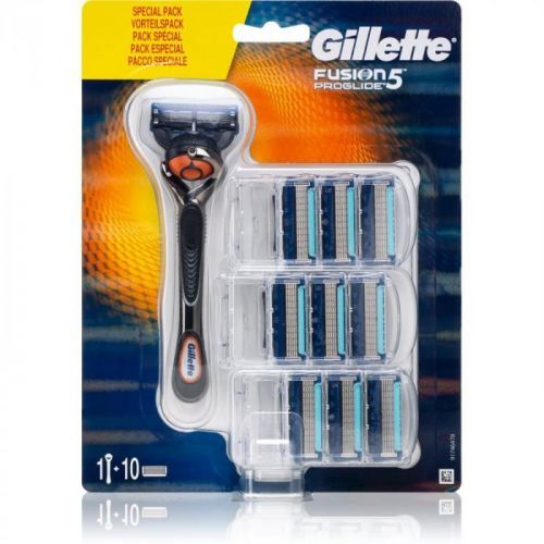 Gillette Fusion5 Proglide Razor + Replacement Heads 10 pc