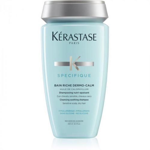 Kérastase Specifique Bain Riche Dermo-Calm Shampoo for Sensitive Scalp and Dry Hair Silicone-free 250 ml