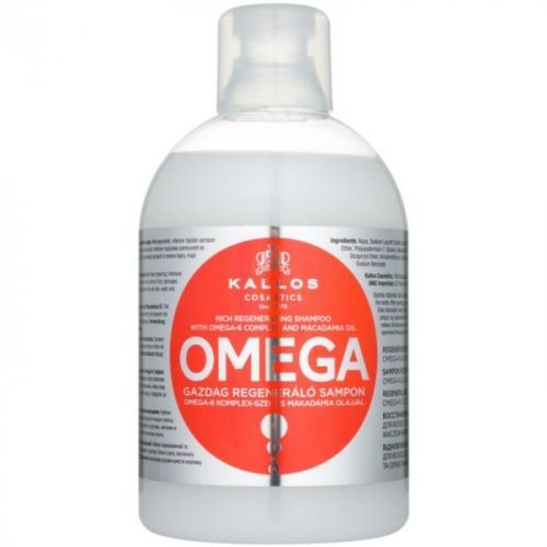 Kallos KJMN Regenerating Shampoo With Omega-6 Complex And Macadamia Oil 1000 ml