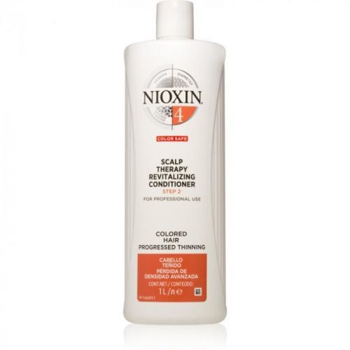 Nioxin System 4 Color Safe Scalp Therapy Revitalizing Conditioner Deeply Nourishing Conditioner For Damaged And Colored Hair 1000 ml