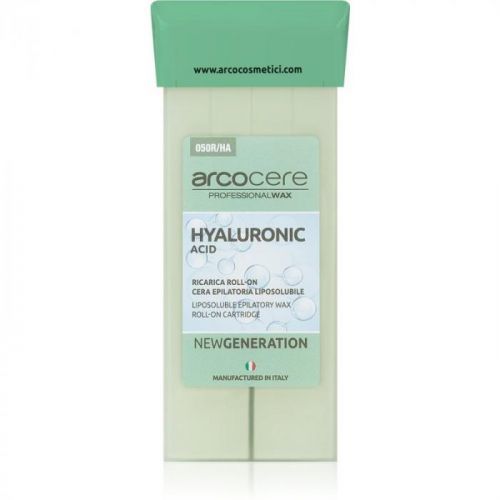 Arcocere Professional Wax Hyaluronic Acid Hair Removal Wax Roll - On Refill 100 ml