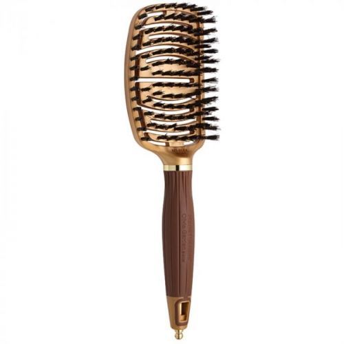 Olivia Garden NanoThermic Ceramic + Ion Flex Collection Hair Brush (NT-FLEX Boar)