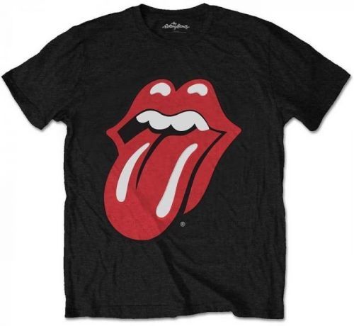 The Rolling Stones Unisex Tee Classic Tongue Black (Retail Pack) XXL