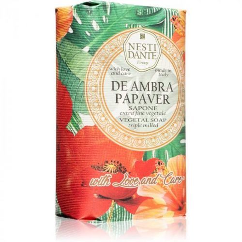 Nesti Dante De Ambra Papaver Extra Gentle Natural Soap 250 g