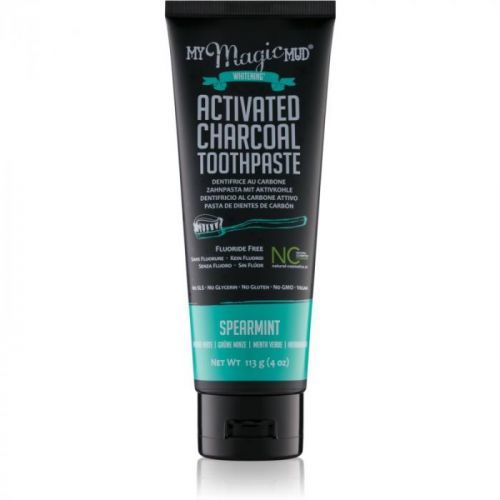 My Magic Mud Activated Charcoal Whitening Toothpaste with Activated Charcoal Flavour Spearmint 113 g