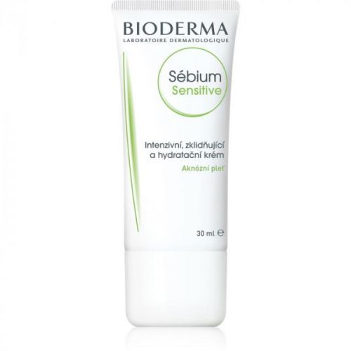Bioderma Sébium Sensitive Intensive Hydrating and Calming Cream For Skin Left Dry And Irritated By Medicinal Acne Treatment 30 ml