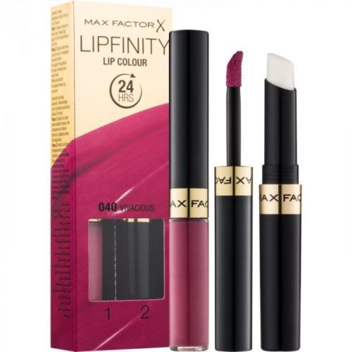 Max Factor Lipfinity Long-Lasting Lipstick With Balm Shade 040 Vivacious