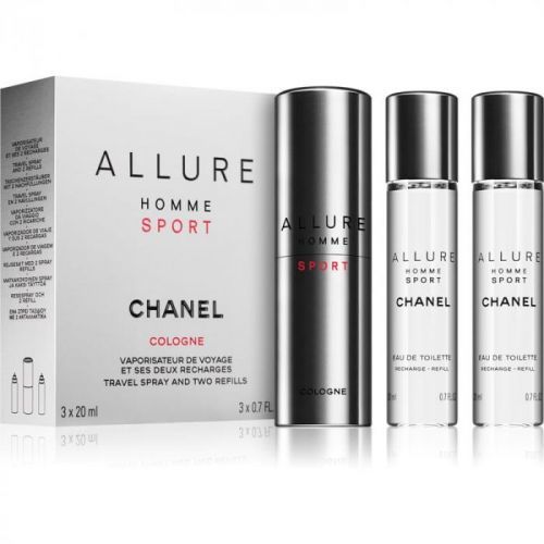 Chanel Allure Homme Sport Cologne Eau de Cologne ((1x refillable + 2x refill)) for Men