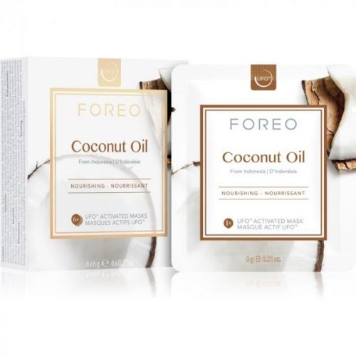 FOREO Farm to Face Coconut Oil Deep Nourishing Mask 6 x 6 g
