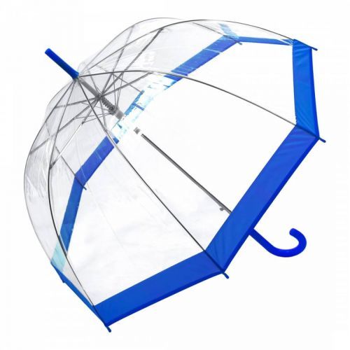 Transparent / Blue Border Birdcage Umbrella