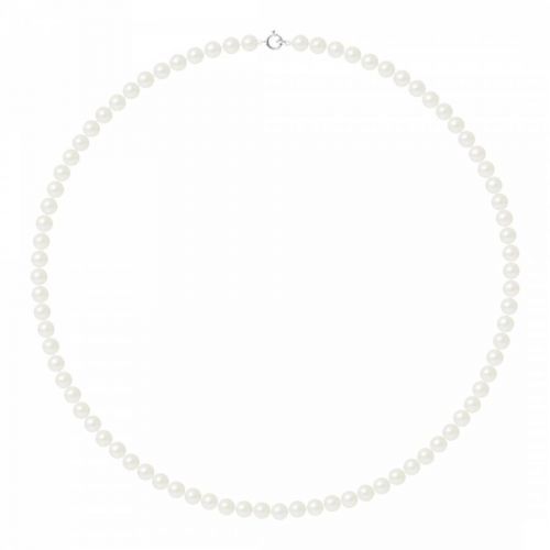 Natural White/White Gold Freshwater Pearl Necklace 4-5mm