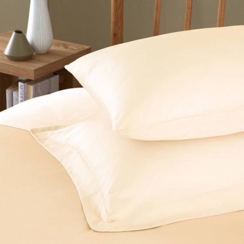 400TC Pair of Housewife Pillowcases Cream