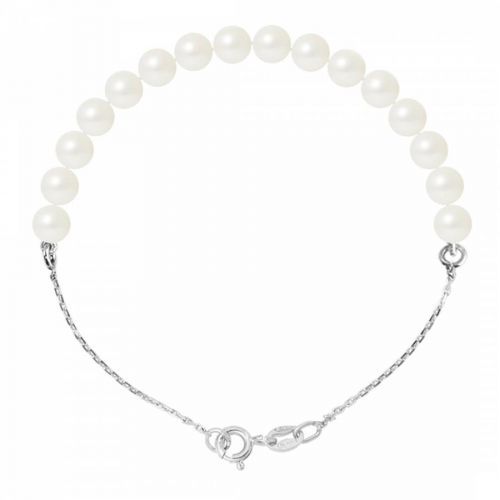 Natural White Pearl Bracelet 5-6mm