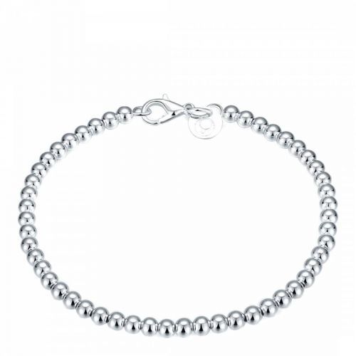 Silver Plated Bead Bracelet