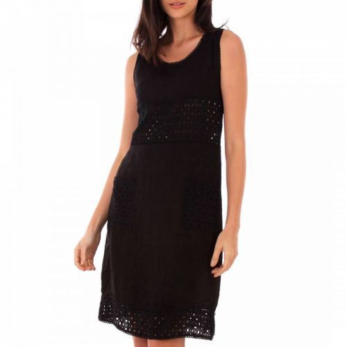 Black Mini Linen Dress