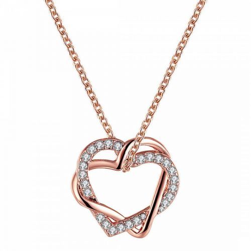 Swarovski Rose Gold Heart-Shaped Necklace