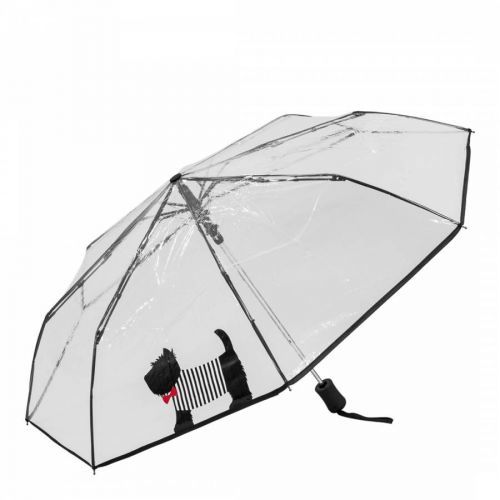 Transparent / Black Dog Umbrella