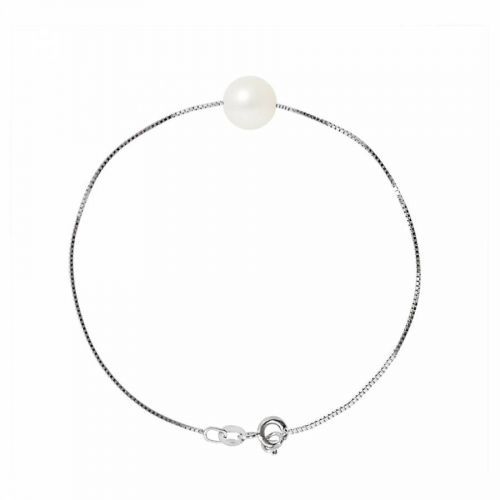Natural White Round Pearl Bracelet 8-9mm
