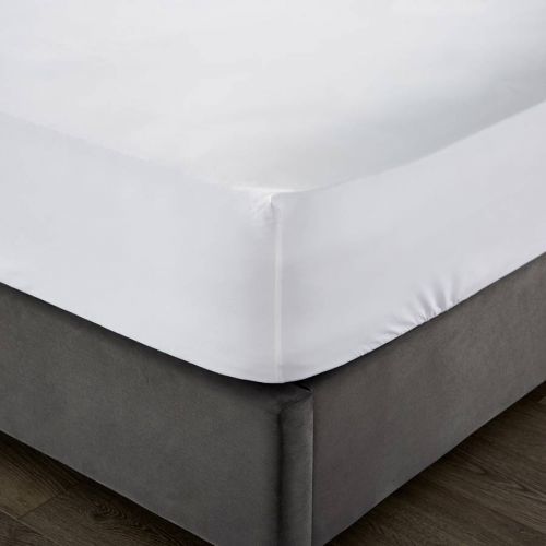 1000TC Double Deep Fitted Sheet White