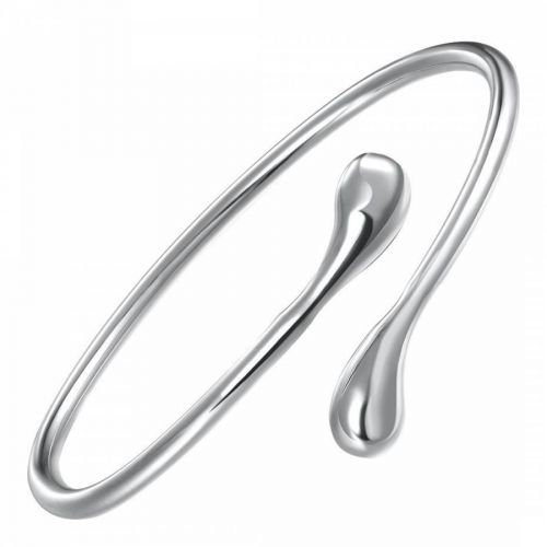 Silver Plated Teardrop Cuff