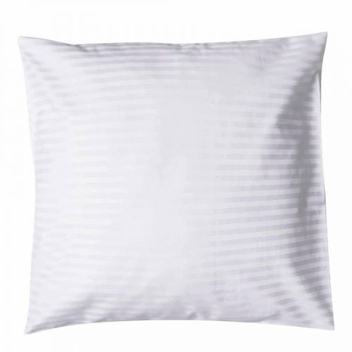 540TC Satin Stripe Large Square Pillowcase White