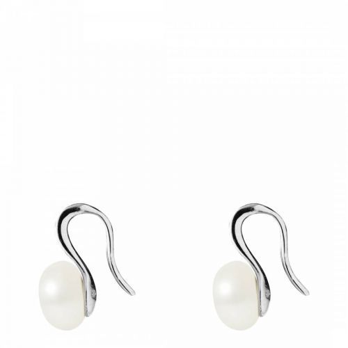 Silver / White Pearl Earrings