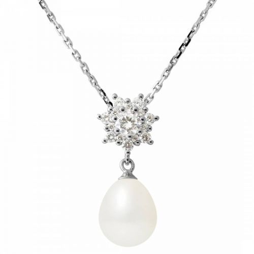 White Freshwater Pearl Necklace 8-9mm