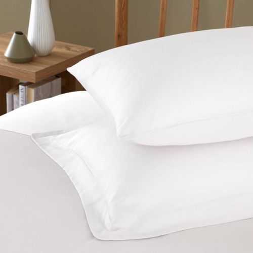 400TC Pair of Housewife Pillowcases White