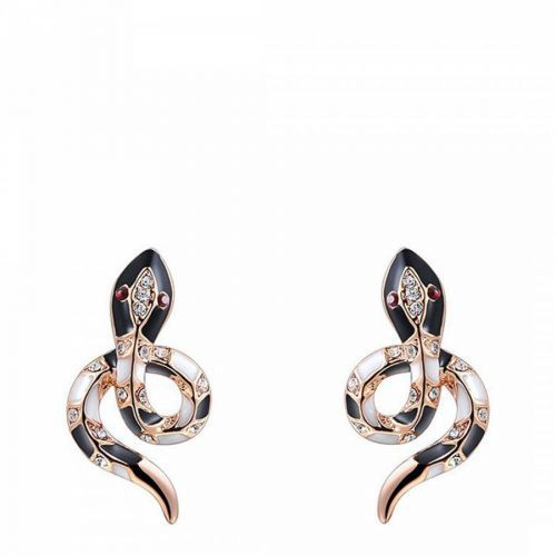 Rose Gold Plated Snake Earrings