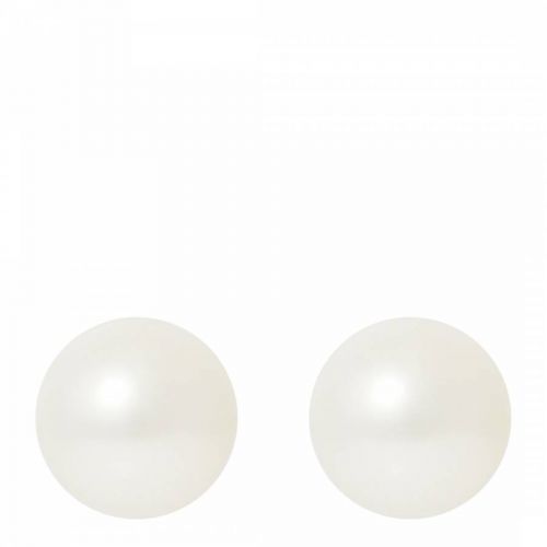 White Freshwater Pearl Stud Earrings