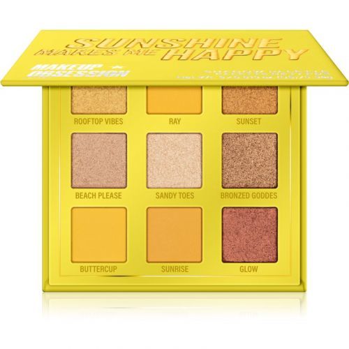 Makeup Obsession Mini Palette Eyeshadow Palette Shade Sunshine Makes Me Happy 11,7 g