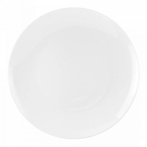 Set of 4 White Serendipity Coupe Plates 27cm