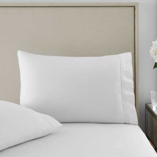 1000TC Pair of Housewife Pillowcases White