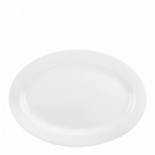 White Serendipity Fine Bone China Oval Platter