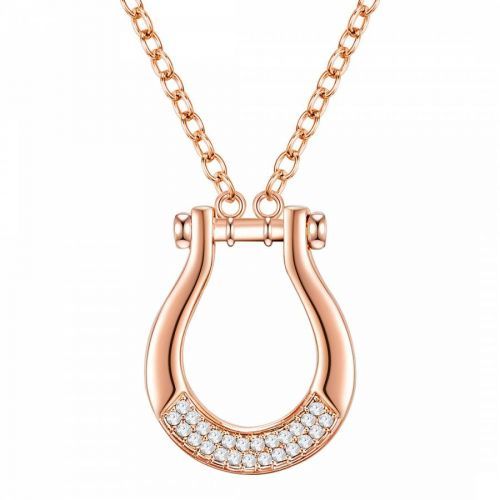 Rose Gold Necklace with Swarovski Crystals