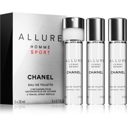 Chanel Allure Homme Sport eau de toilette refill for Men 3 x 20 ml