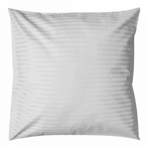 540TC Satin Stripe Large Square Pillowcase Platinum