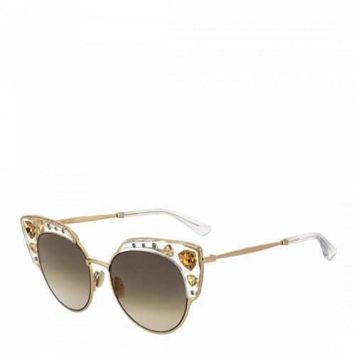 Women's Gold Jimmy Choo Sunglasses 54mm