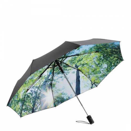 Black / Green Forest Sun Protection Umbrella