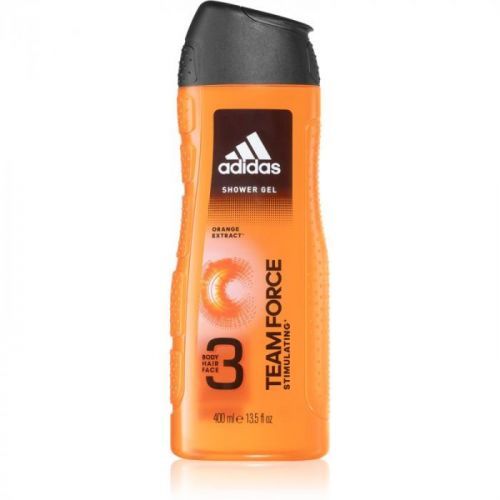 Adidas Team Force Shower Gel for Face, Body, and Hair 3 in 1 400 ml