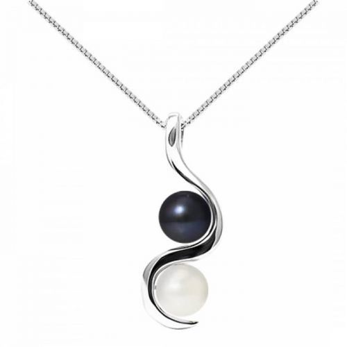 Natural White/Black Tahitian Style White Gold Pendant