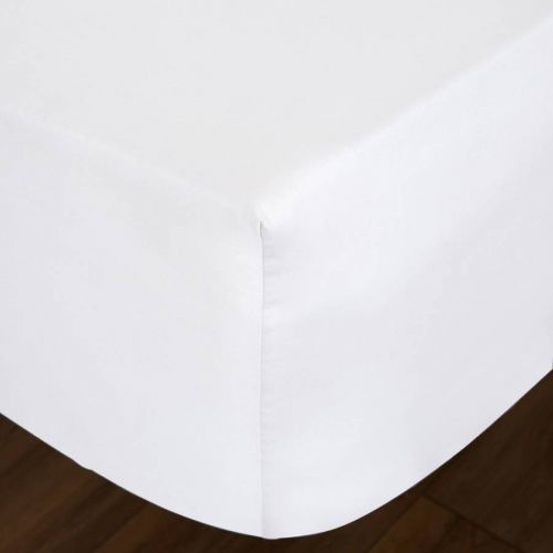 Luxury 600TC Double Fitted Sheet White