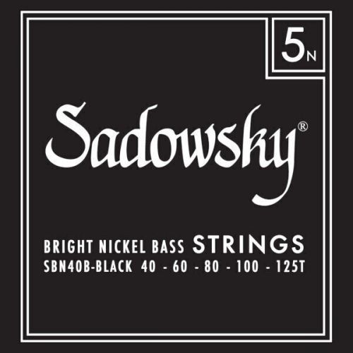 Sadowsky Black Label Bass String Set Taperwound - 5 String Nickel 40-125