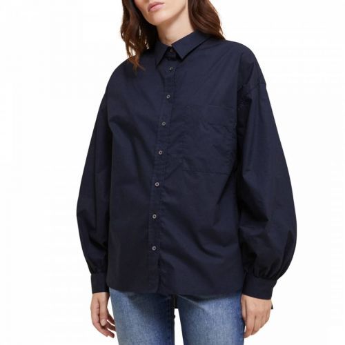 Navy Cotton Shirt