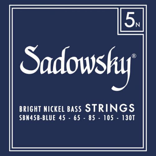 Sadowsky Blue Label Bass String Set Taperwound - 5 String Nickel 45-130