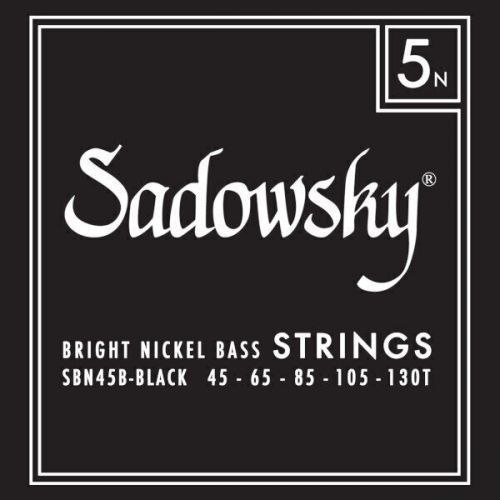 Sadowsky Black Label Bass String Set Taperwound - 5 String Nickel 45-130