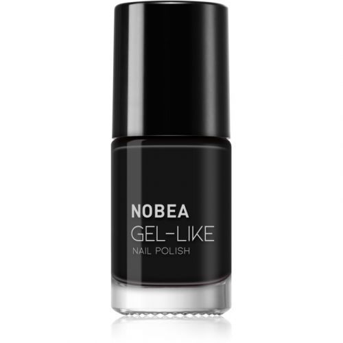 NOBEA Day-to-Day Gel-Effect Nail Varnish I. Shade Black Sapphire #N22 6 ml
